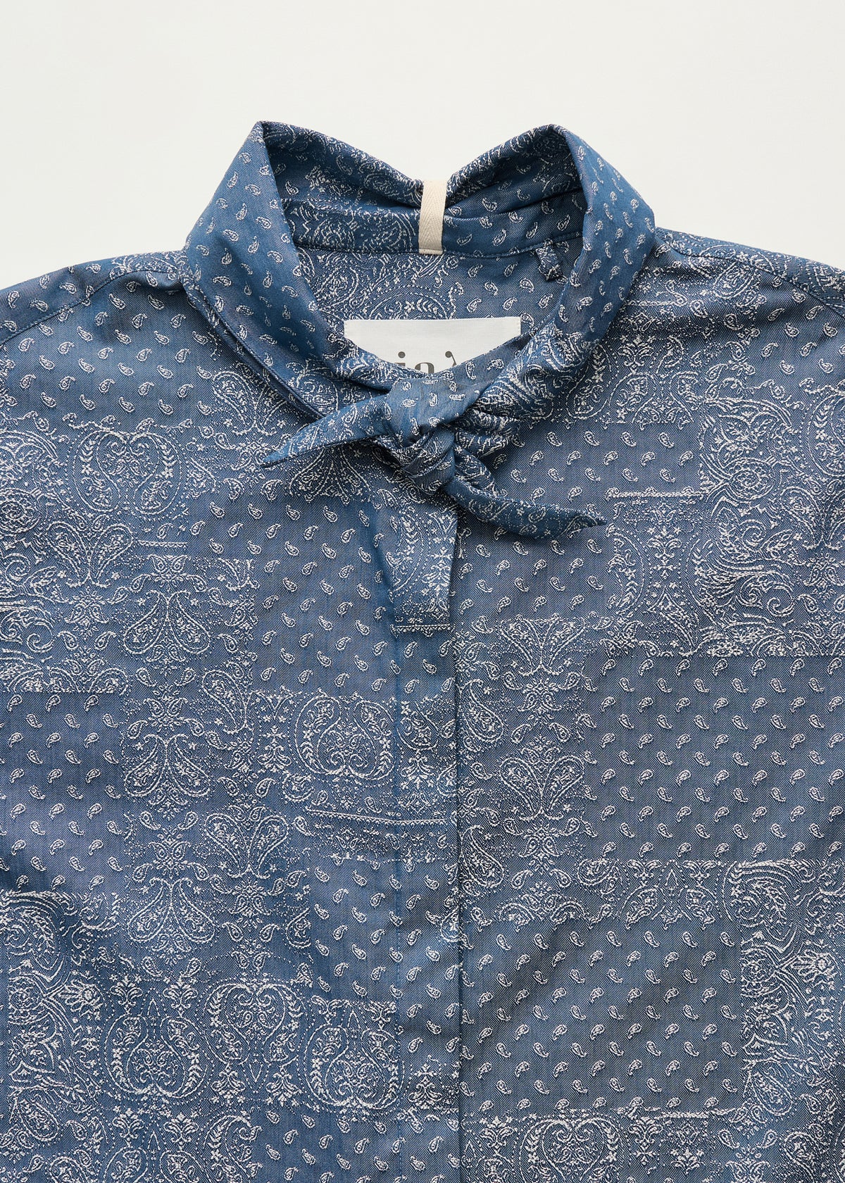 Aponi shirt jacquard | Bluebell paisley Shirt Woven aiayu