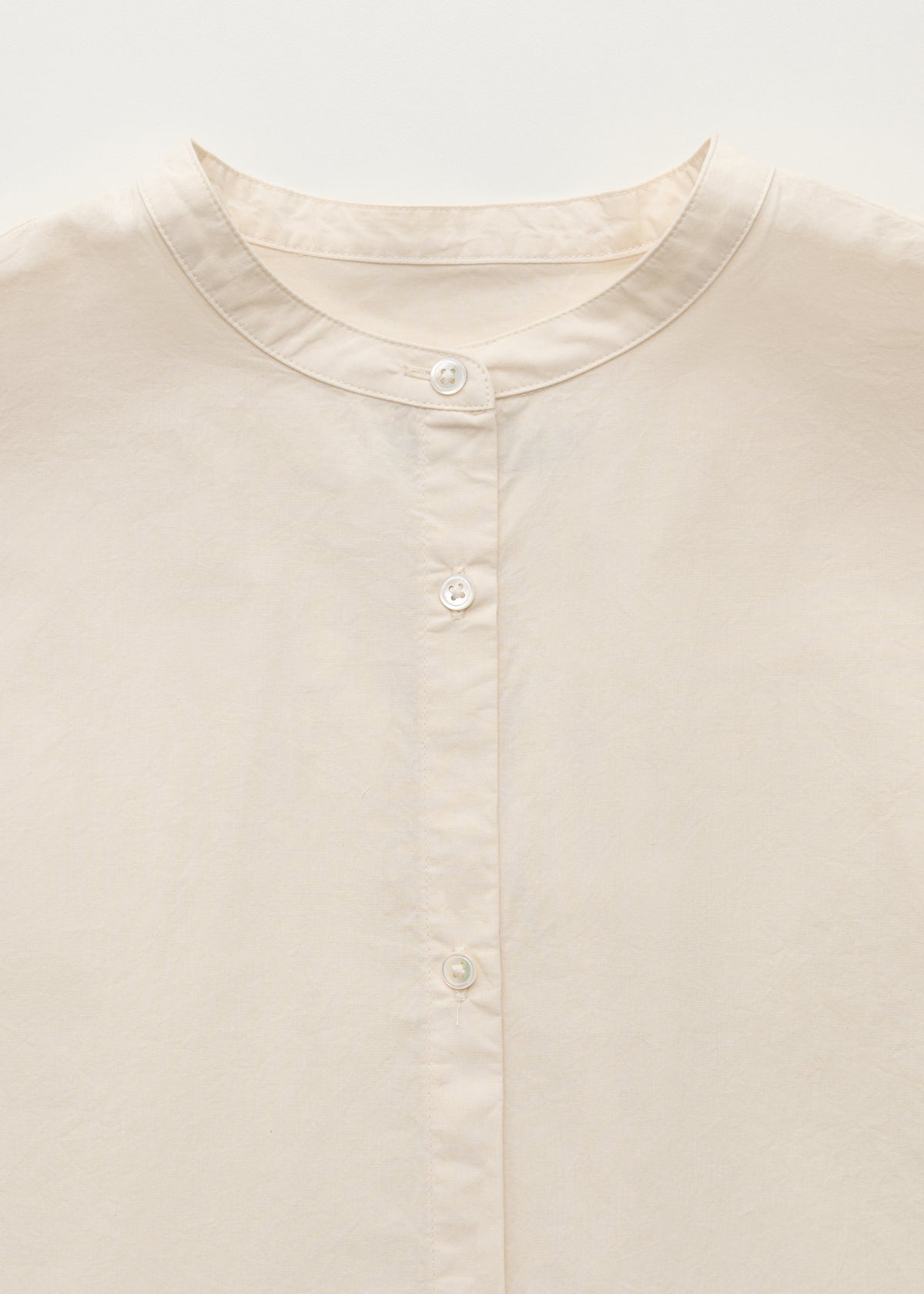 Bibs shirt cotton | Pure ecru Shirt Woven aiayu