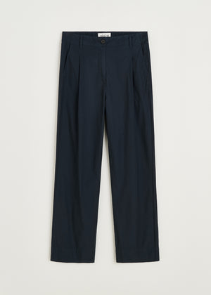 Billy pant zip poplin | Black navy Pants aiayu