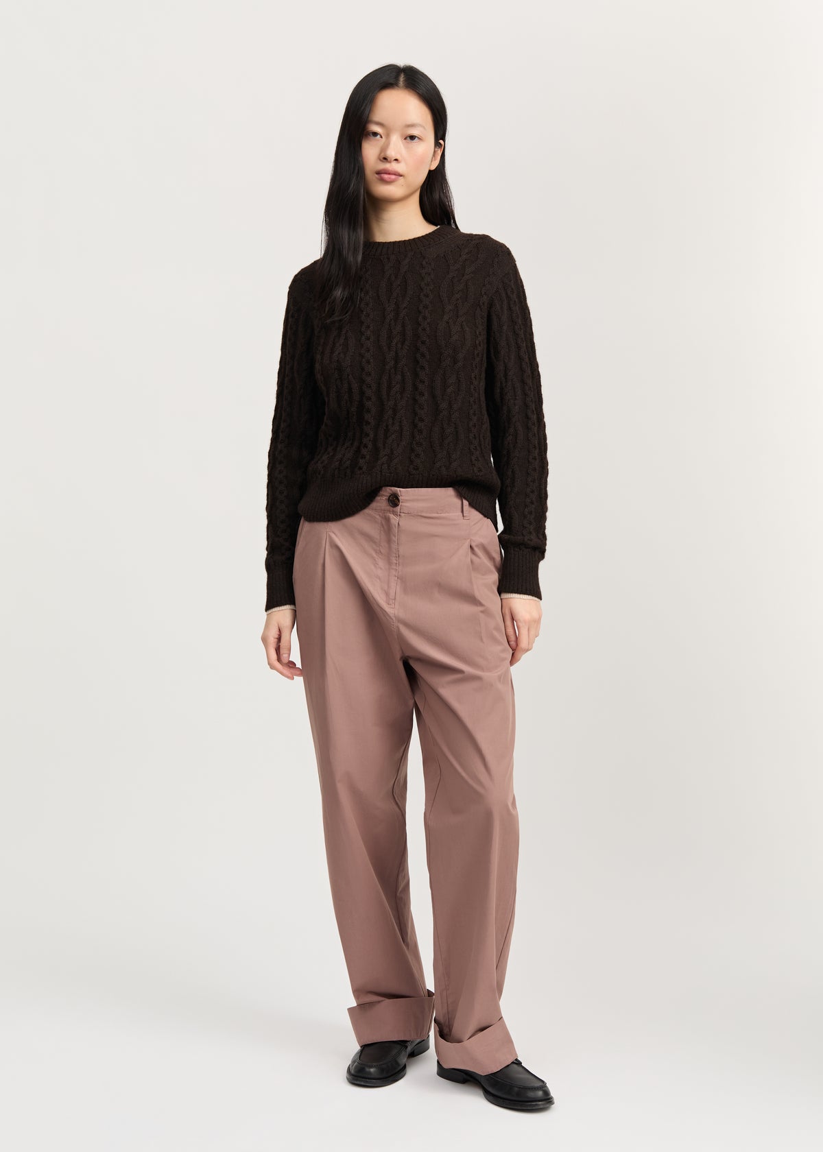 Billy pant zip poplin | Desert blush Pants aiayu