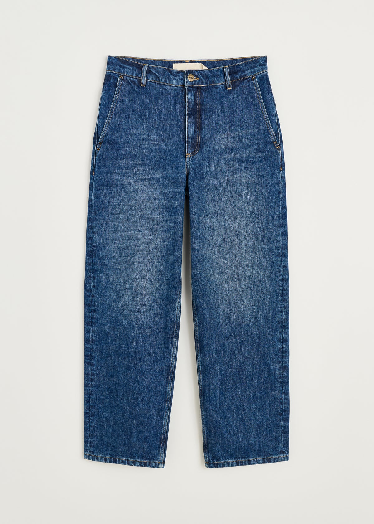 Carlo midwaist wide jeans | Worn blue Jeans aiayu