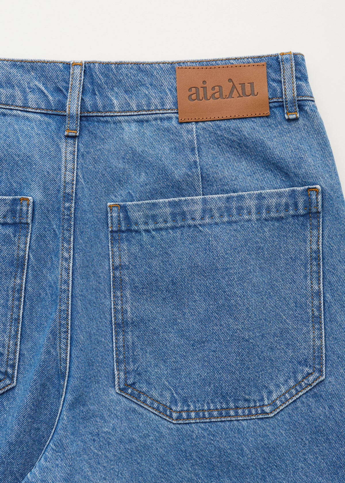 Carlo midwaist wide jeans | Clear blue Jeans aiayu