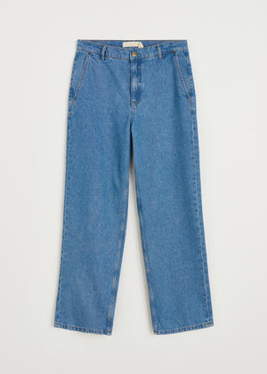 Carlo midwaist wide jeans | Clear blue Jeans aiayu