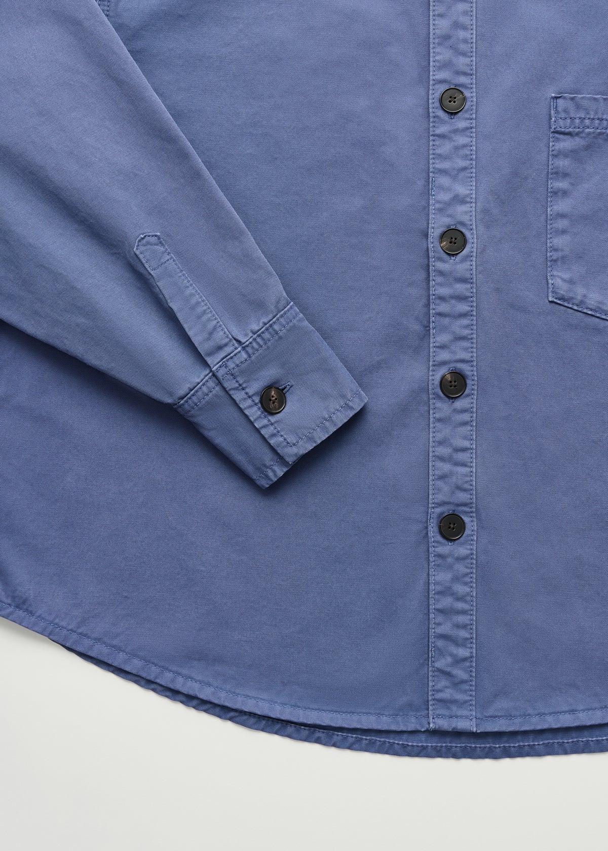 Casy shirt cotton | Washed french blue Shirt Woven aiayu
