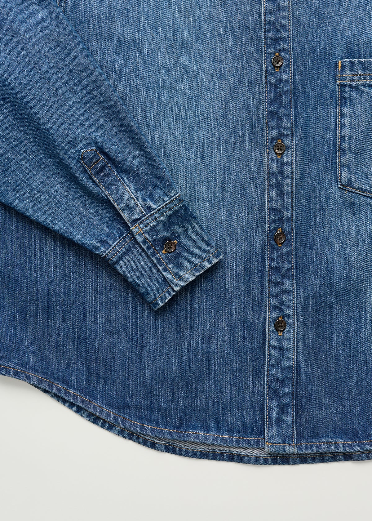 Casy shirt denim | Worn blue Shirt Woven aiayu