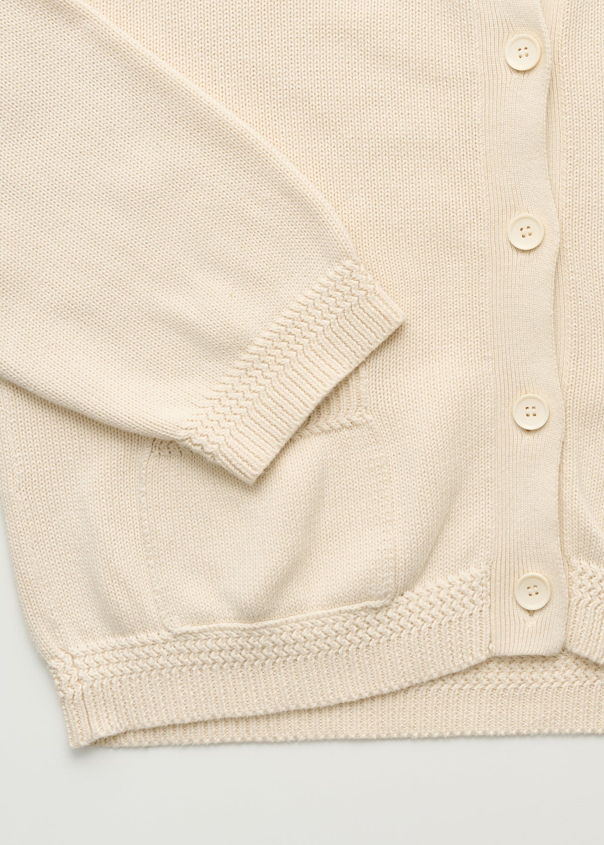 Cobe cotton cardigan | Pure ecru Cardigan aiayu