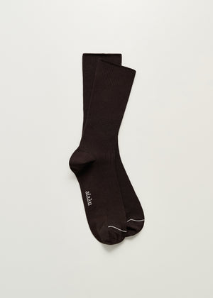 Cotton rib socks | Chocolate Socks aiayu