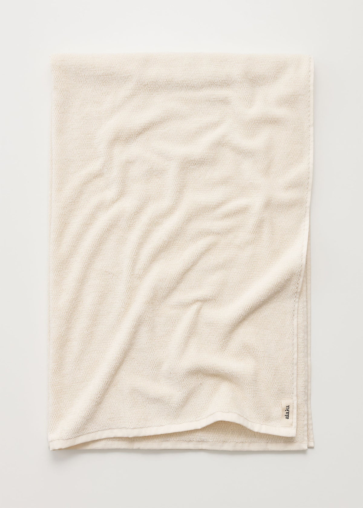 Cotton bath sheet - 100x150 | Pure ecru Towel aiayu