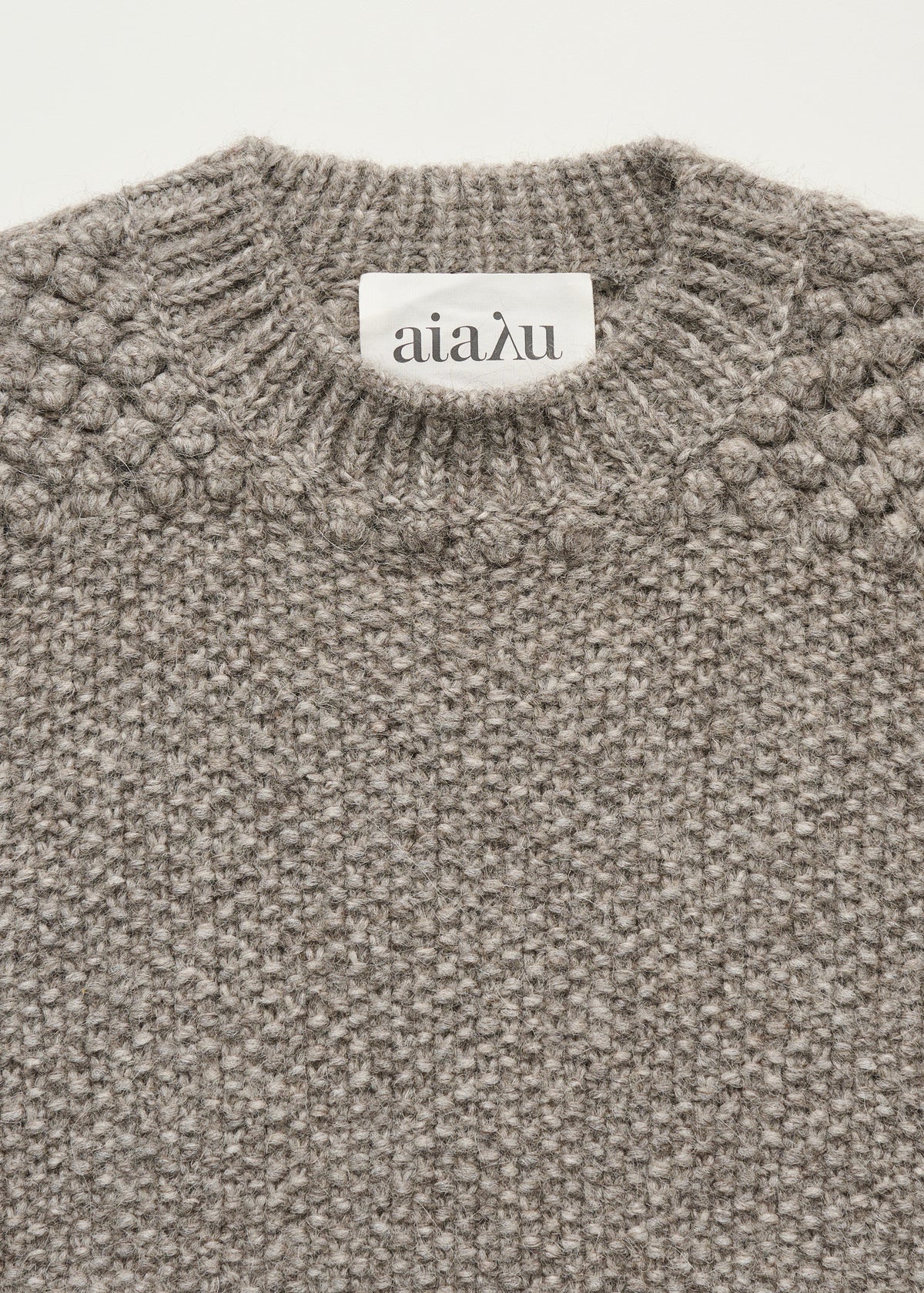 Daniela sweater – llama | Pure grey Sweater aiayu