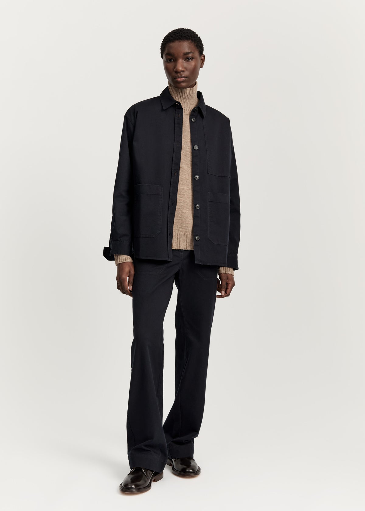 Dusty shirt | Black navy Shirt Woven aiayu