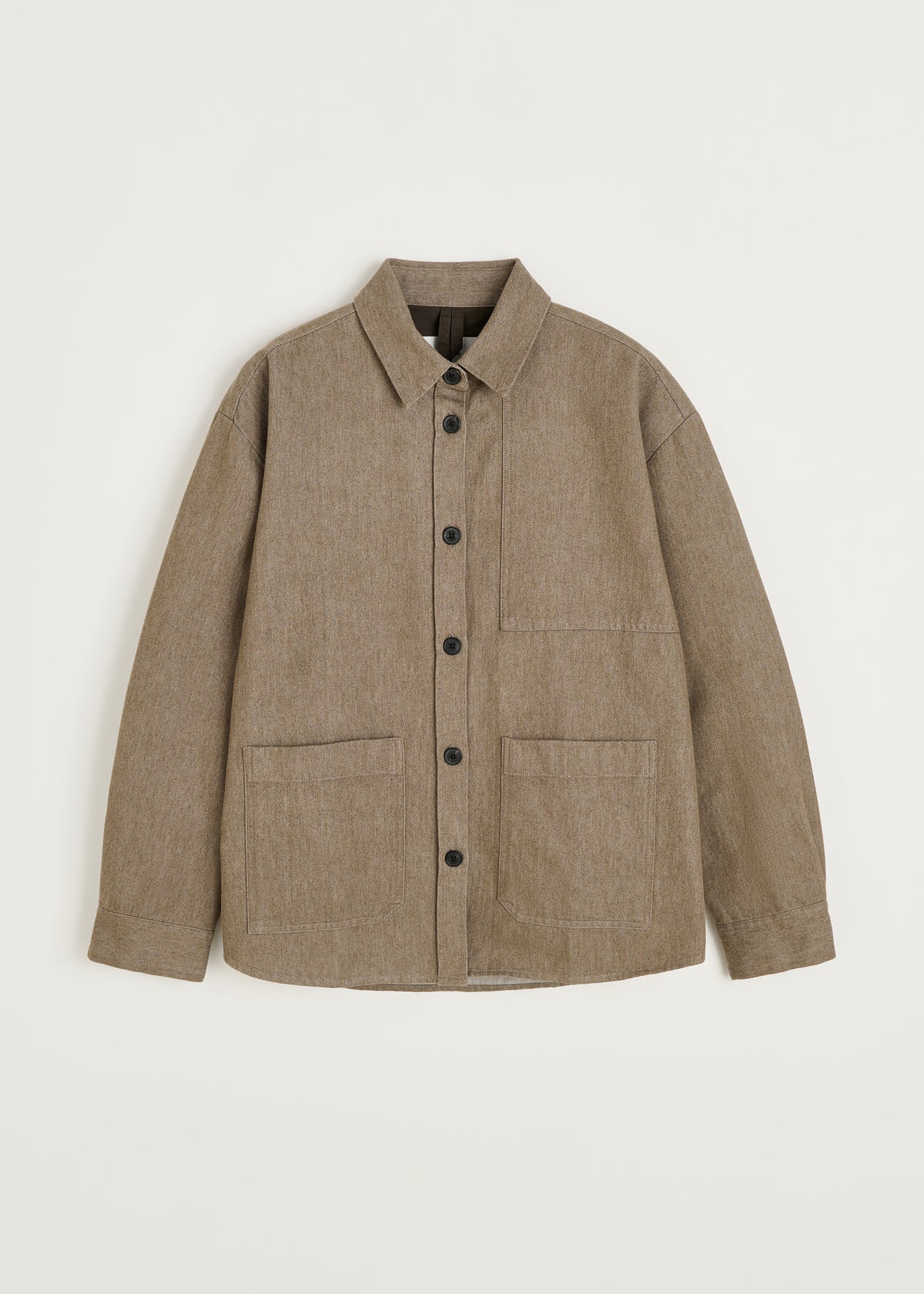 Dusty shirt | Smokey brown melange Shirt Woven aiayu