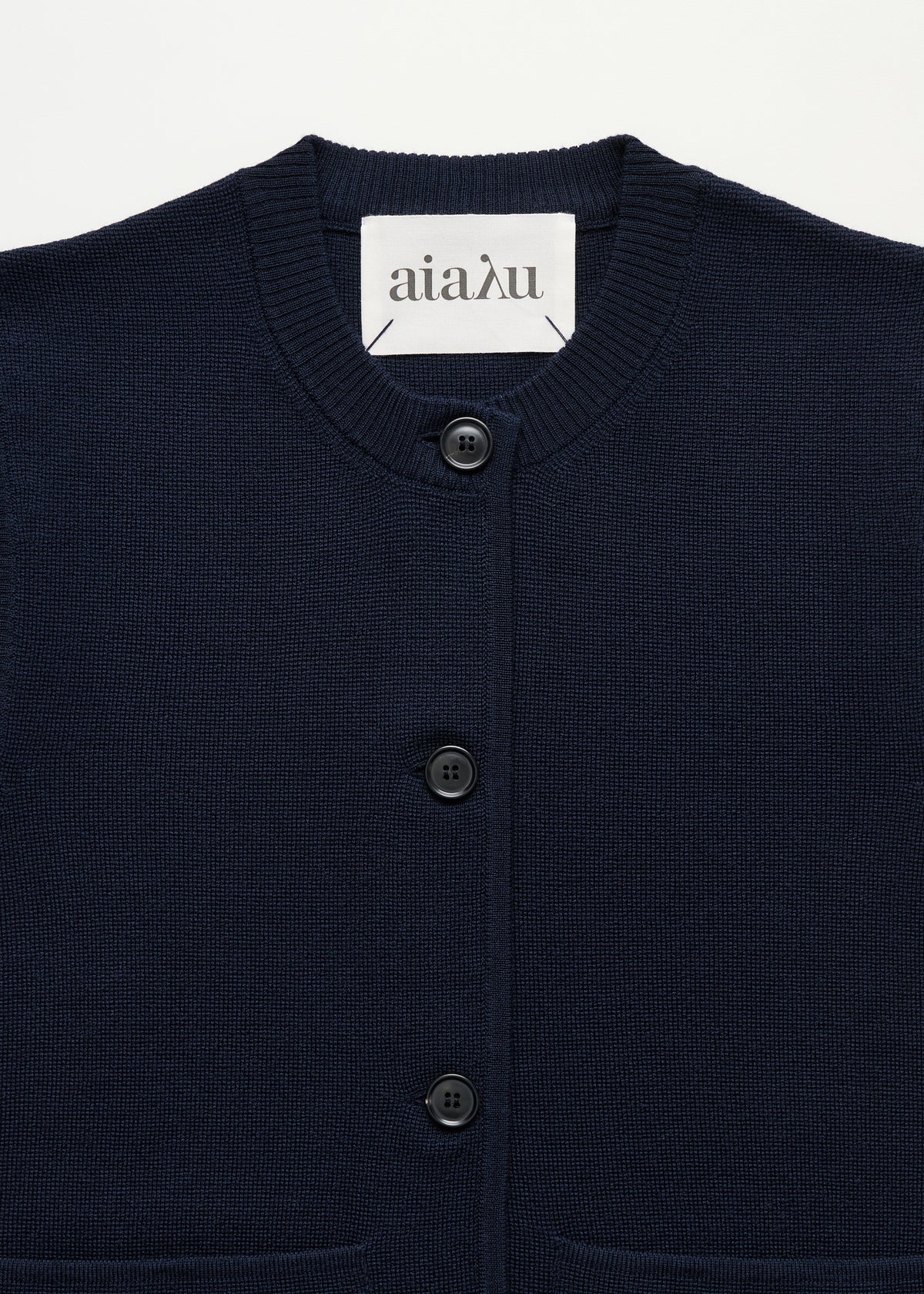 Elva vest – merino wool | Navy Vest aiayu