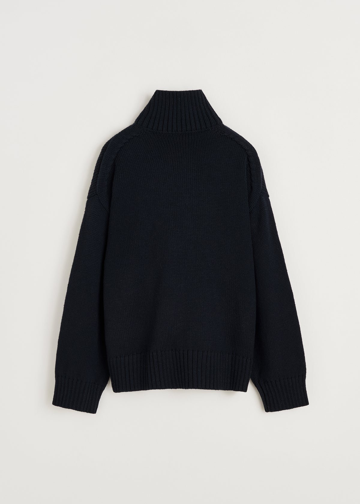 Farah sweater – highland wool | Black navy Sweater aiayu
