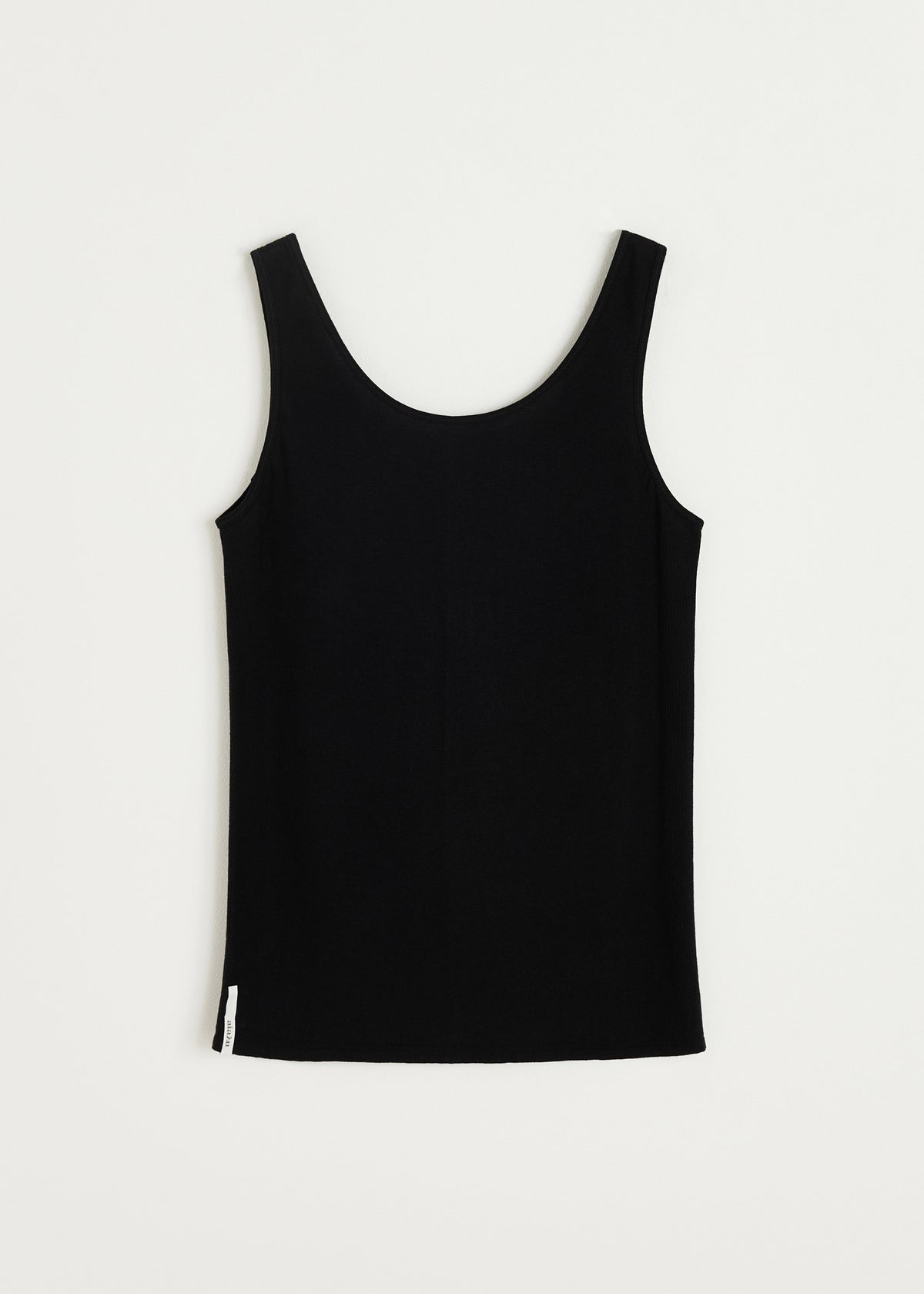 Gentle tank – cotton cashmere blend | Black Top aiayu