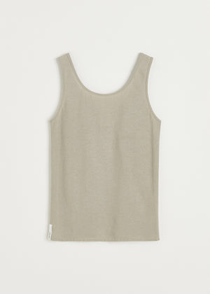 Gentle tank – cotton cashmere blend | Grey Top aiayu