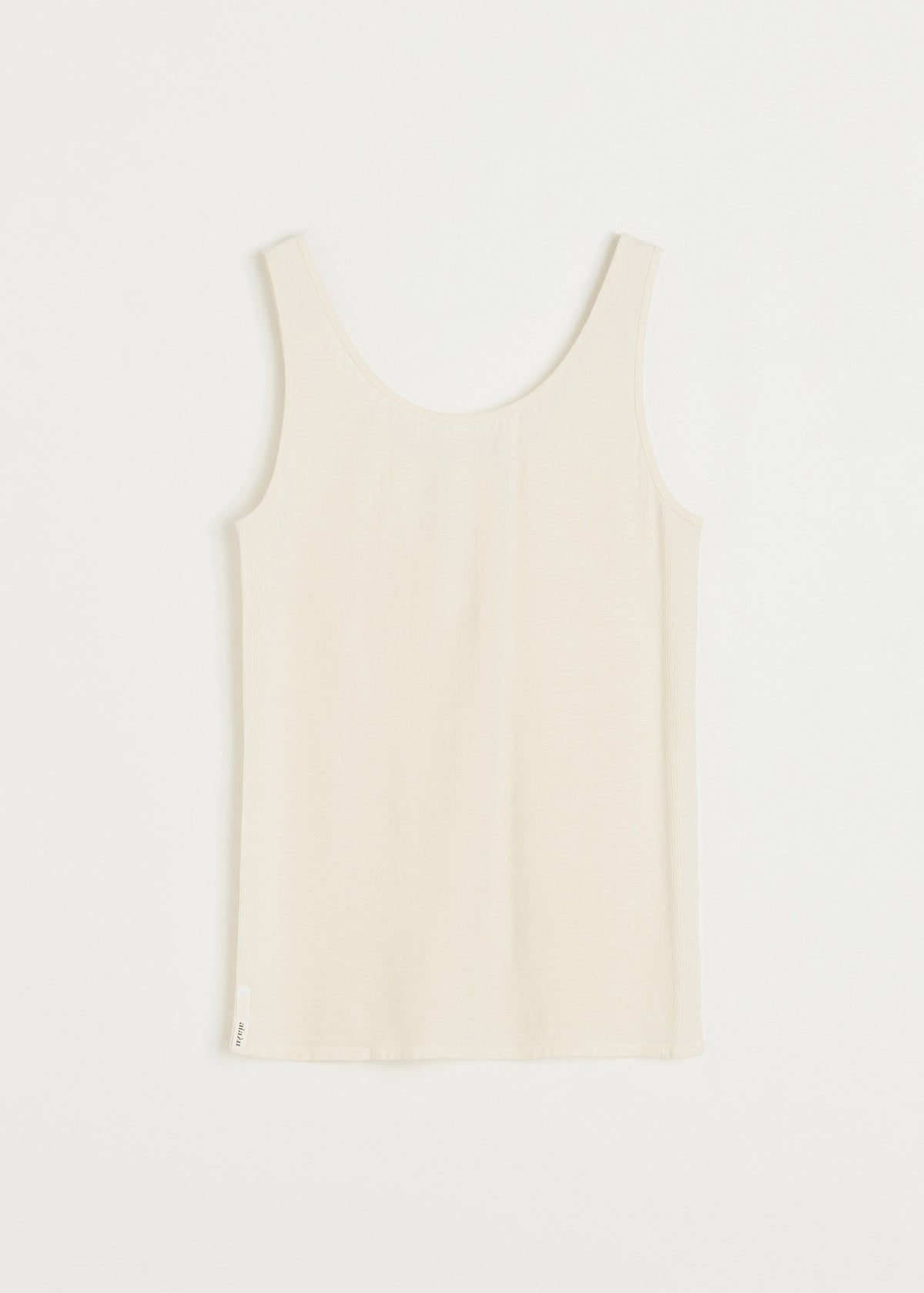 Gentle tank – cotton cashmere blend | Pure ecru Top aiayu