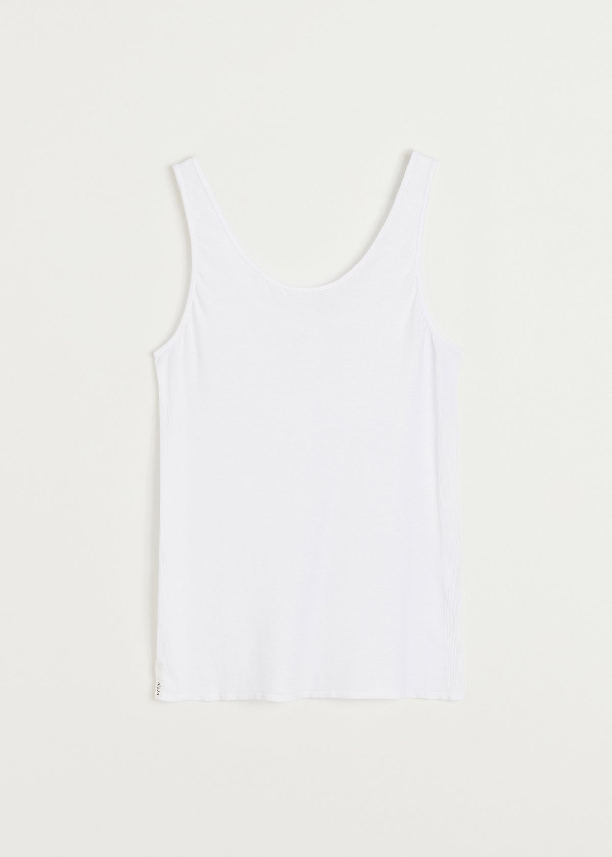 Gentle tank – cotton cashmere blend | White Top aiayu