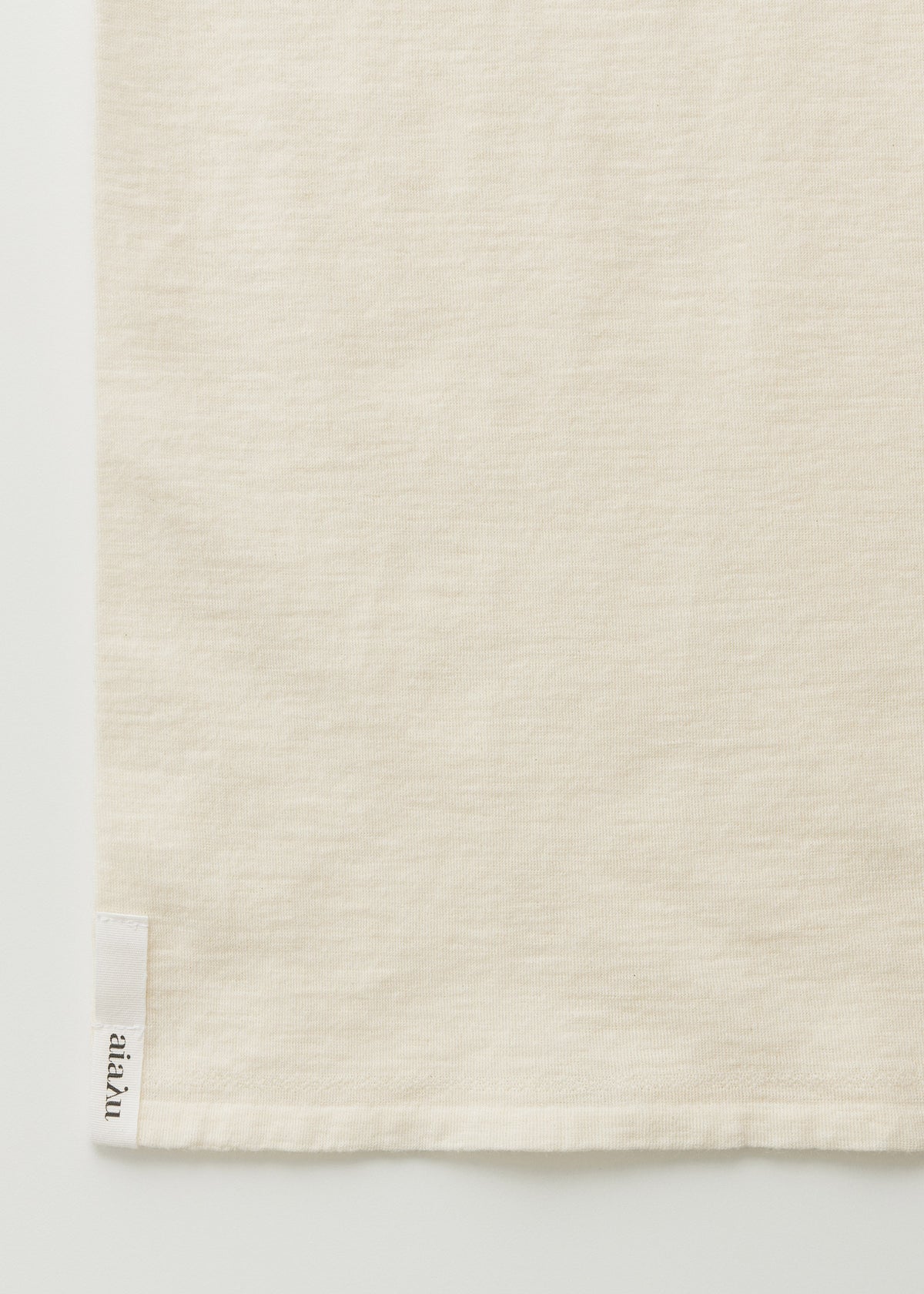 Gentle tee – cotton cashmere blend | Pure ecru Blouse aiayu