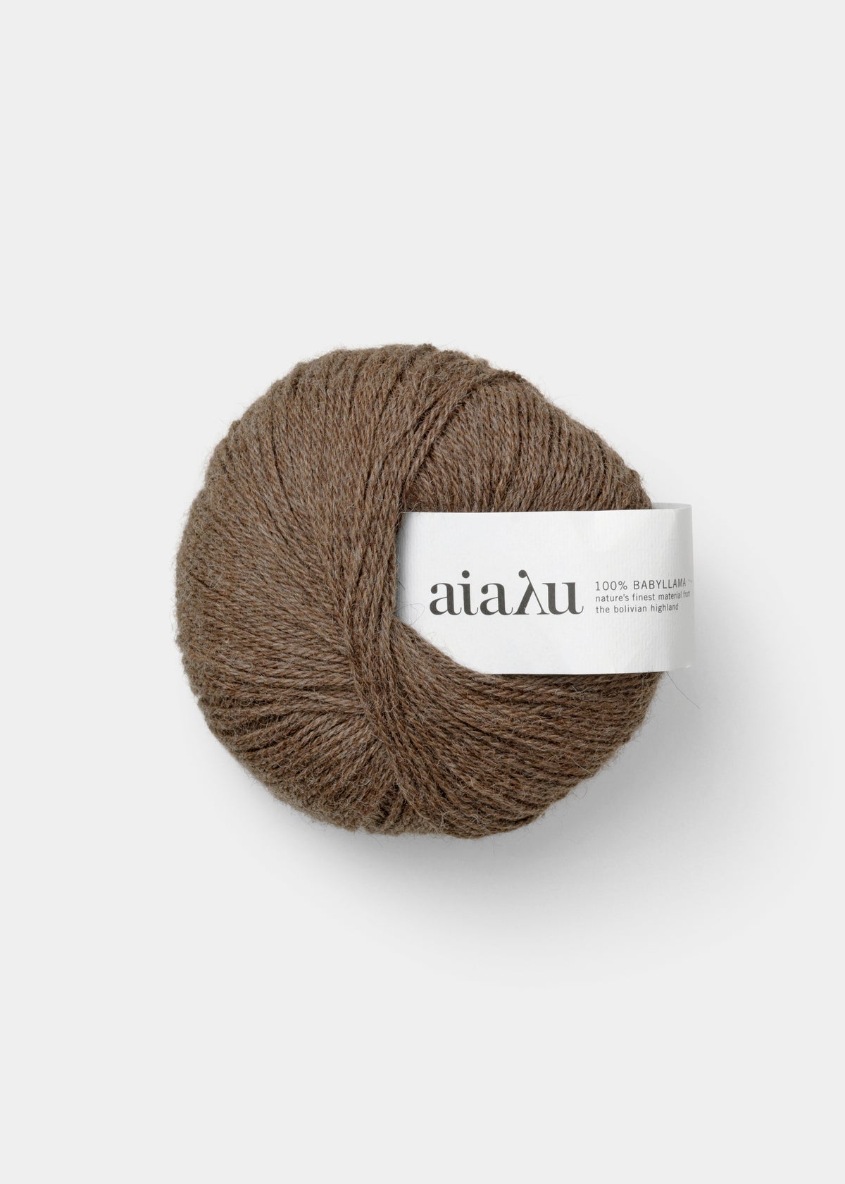 aiayu yarn – babyllama wool | Pure brownie Handknit Yarn aiayu