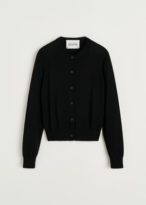 Hariza cardigan – merino wool | Black Cardigan aiayu