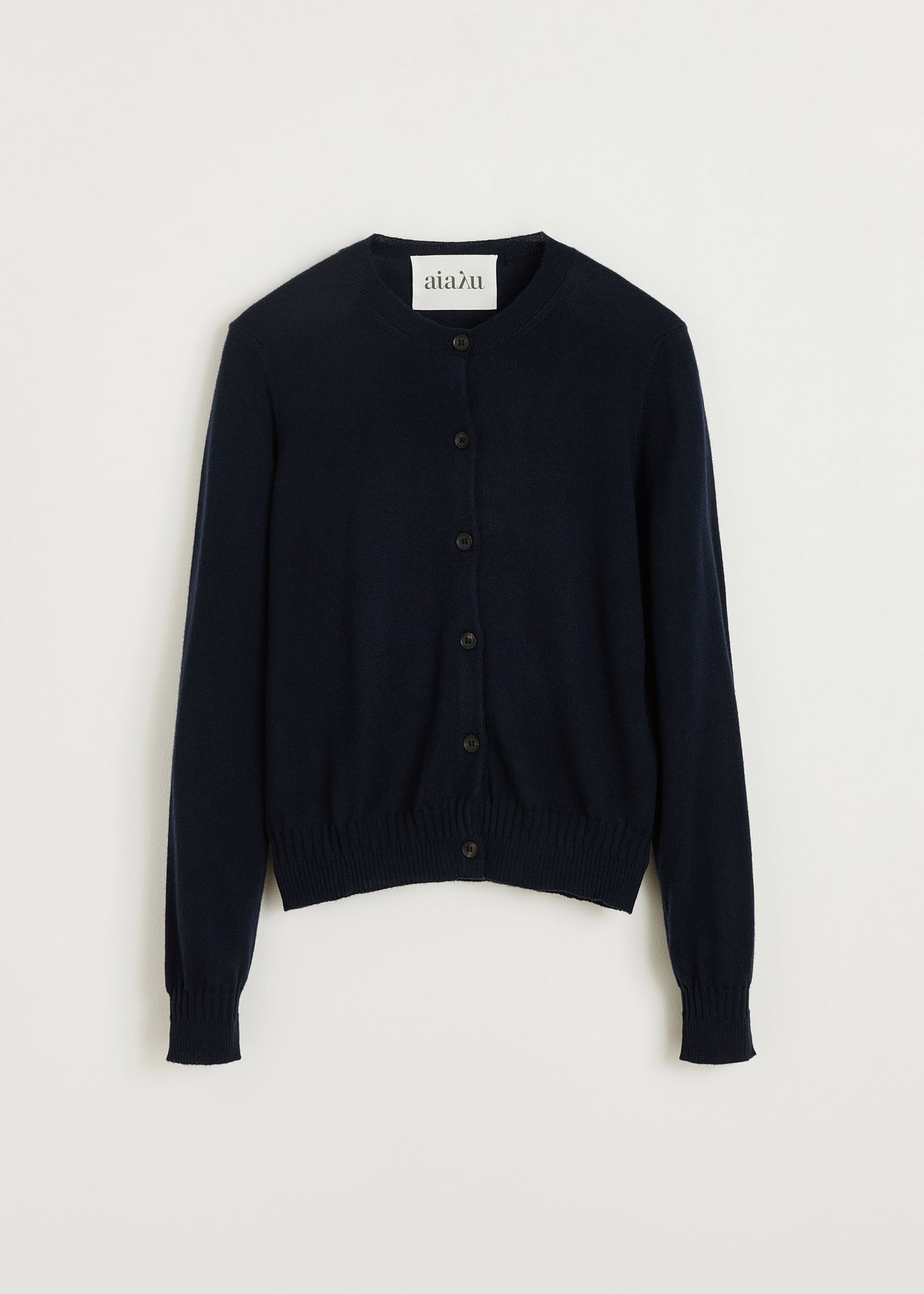 Hariza cardigan – merino wool | Navy Cardigan aiayu