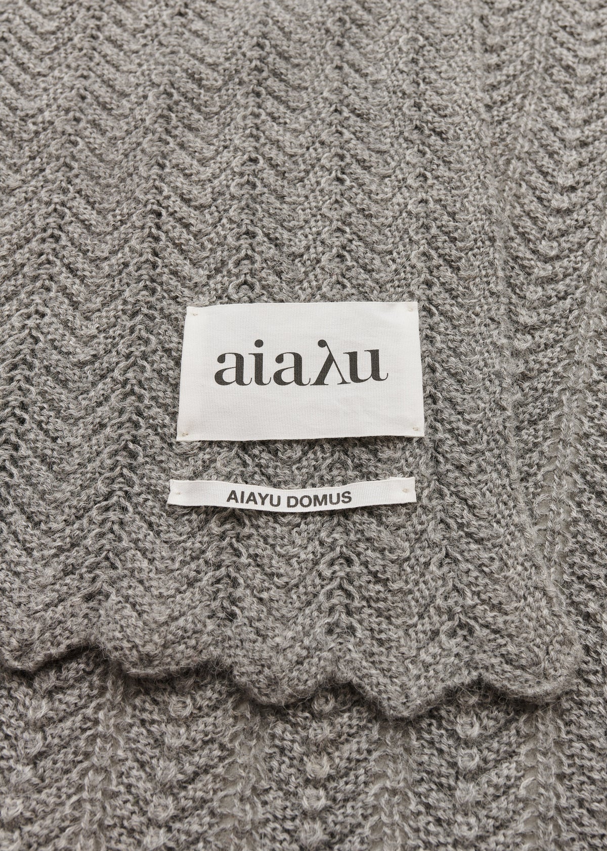 Hollie classic throw - 130x160 | Frost grey Throw aiayu