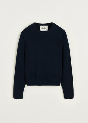 Inga sweater – cashmere | Black blue Sweater aiayu