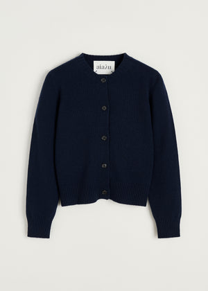 Ingolf cardigan – cashmere | Black blue Cardigan aiayu