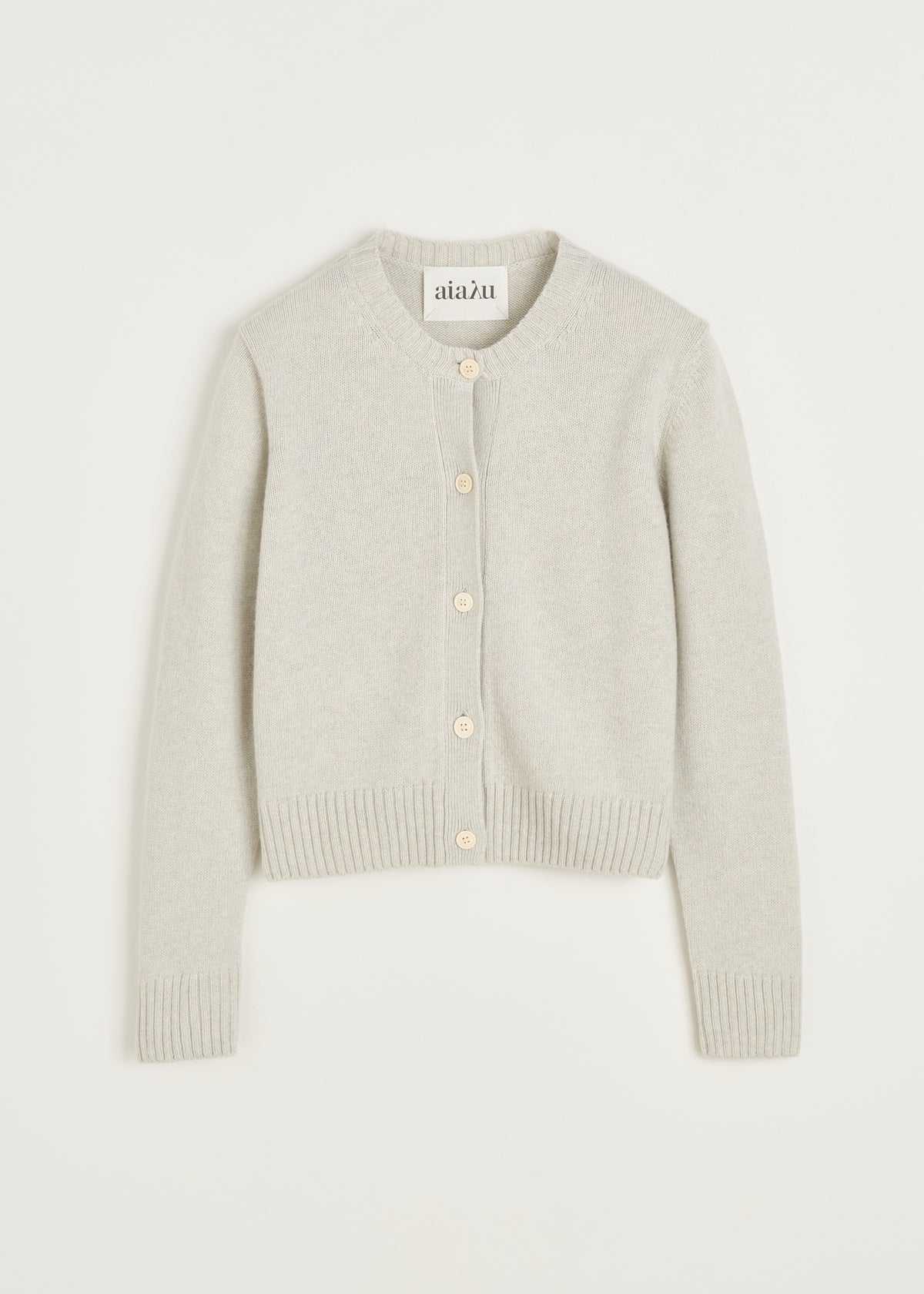 Ingolf cardigan – cashmere | Dove mouline Cardigan aiayu