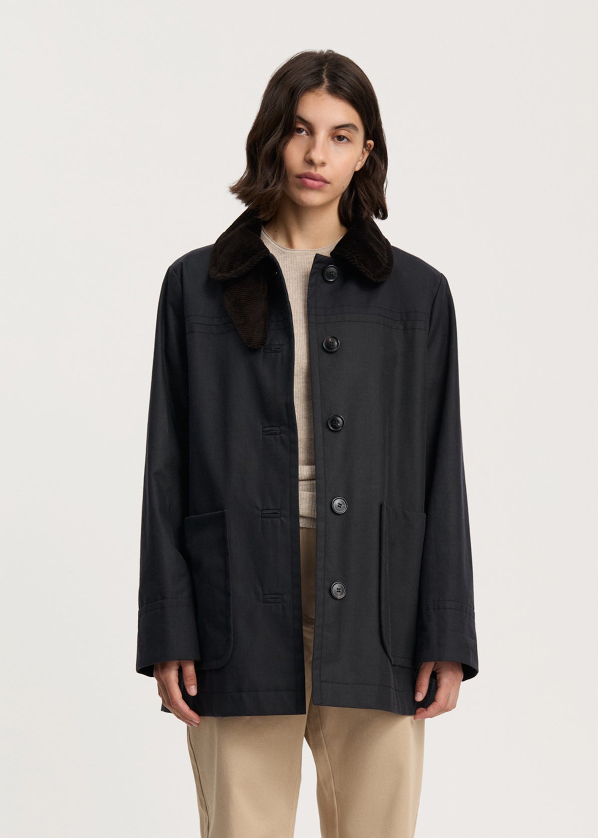 Jamie jacket – ripstop oilskin | Antracite Jacket aiayu