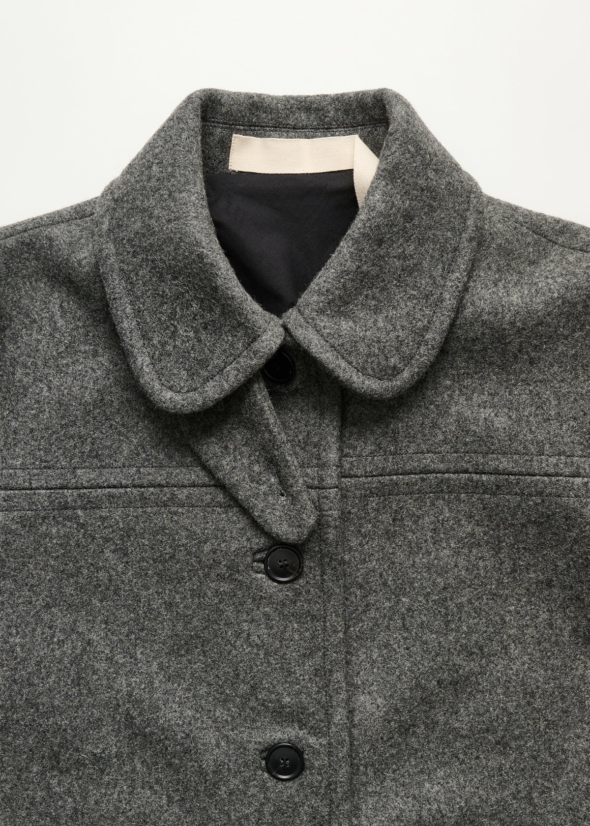Jamie jacket loden – wool | Pure Grey Coat aiayu