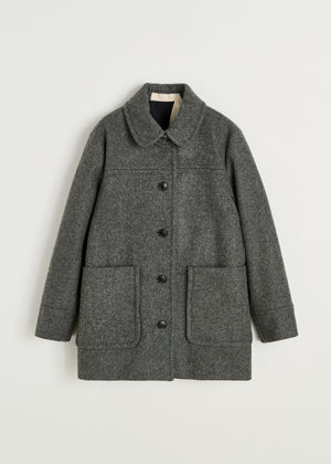 Jamie jacket loden – wool | Pure Grey Coat aiayu
