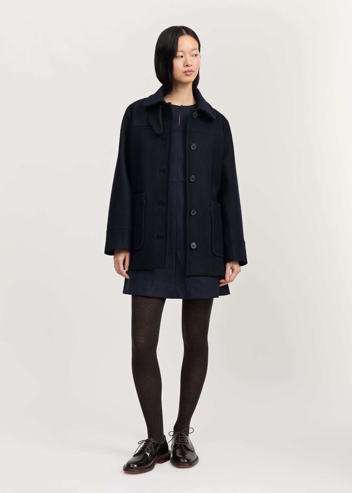 Jamie jacket loden – wool | Navy Coat aiayu