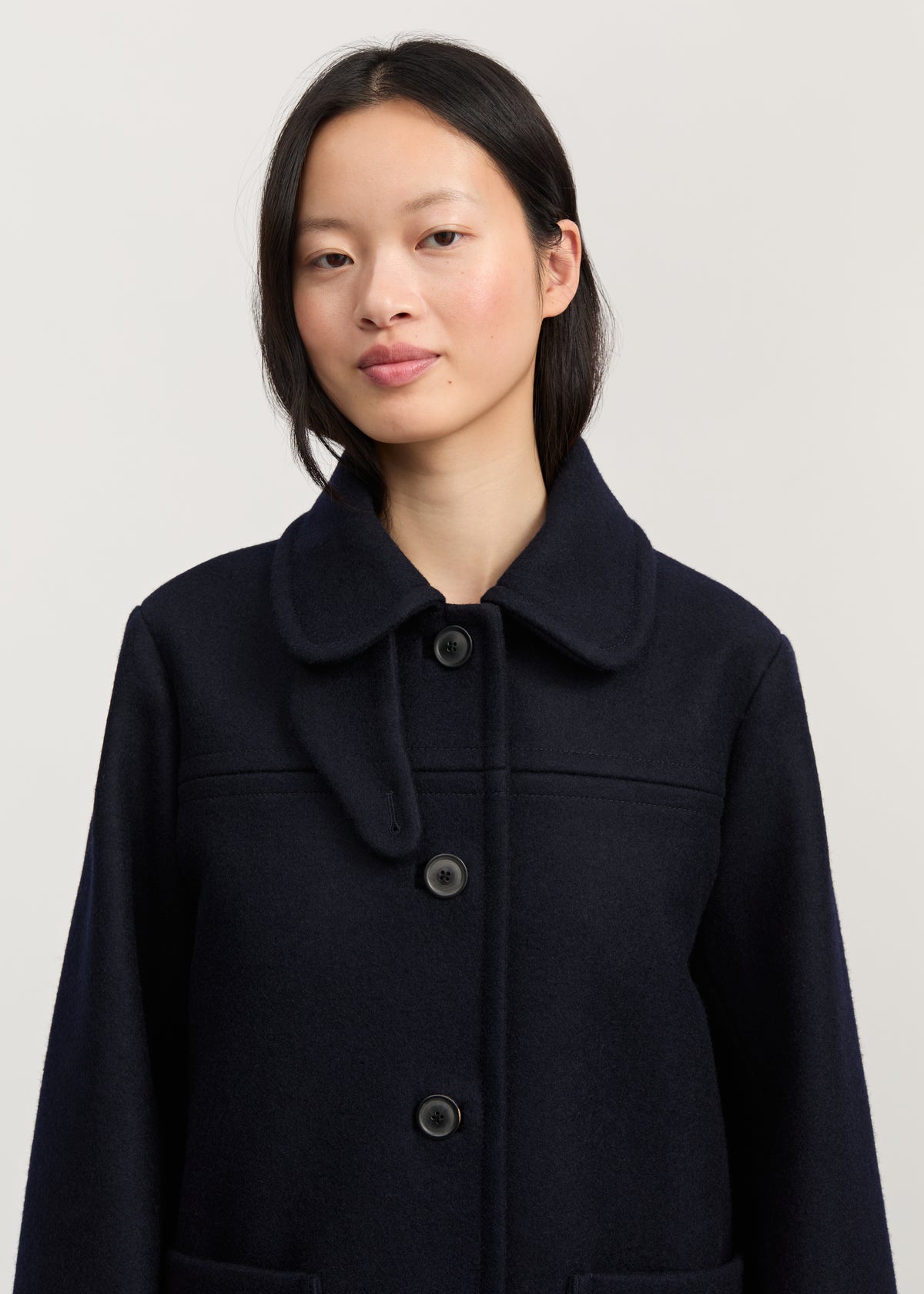 Jamie jacket loden – wool | Navy Coat aiayu