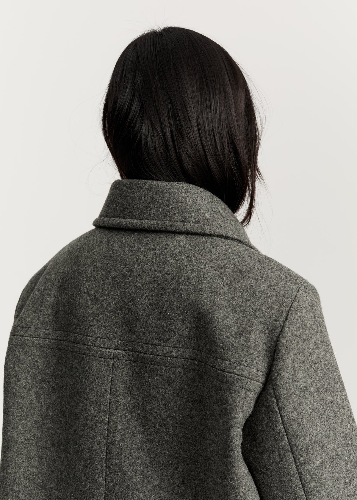 Jamie jacket loden – wool | Pure Grey Coat aiayu
