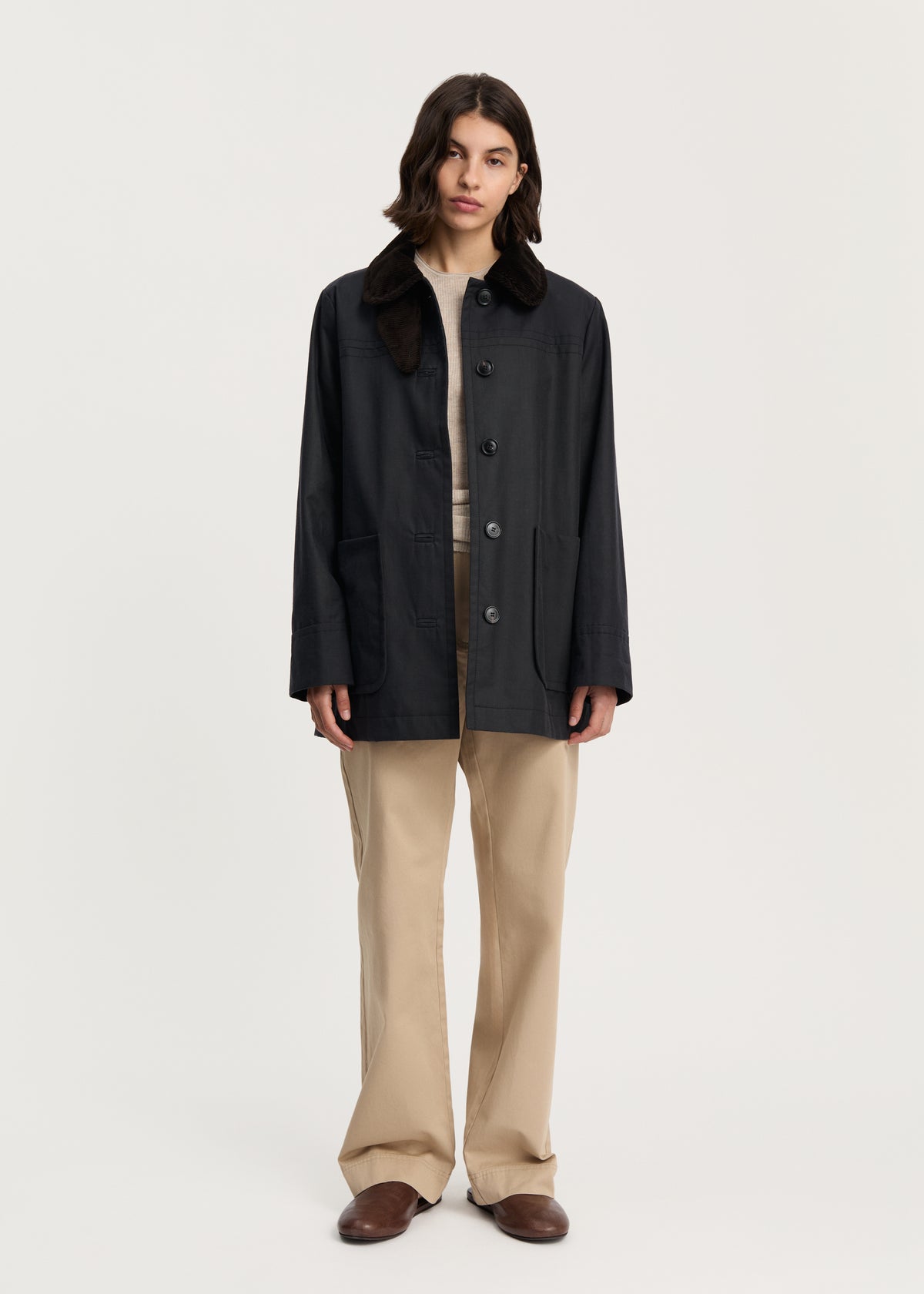 Jamie jacket – ripstop oilskin | Antracite Jacket aiayu