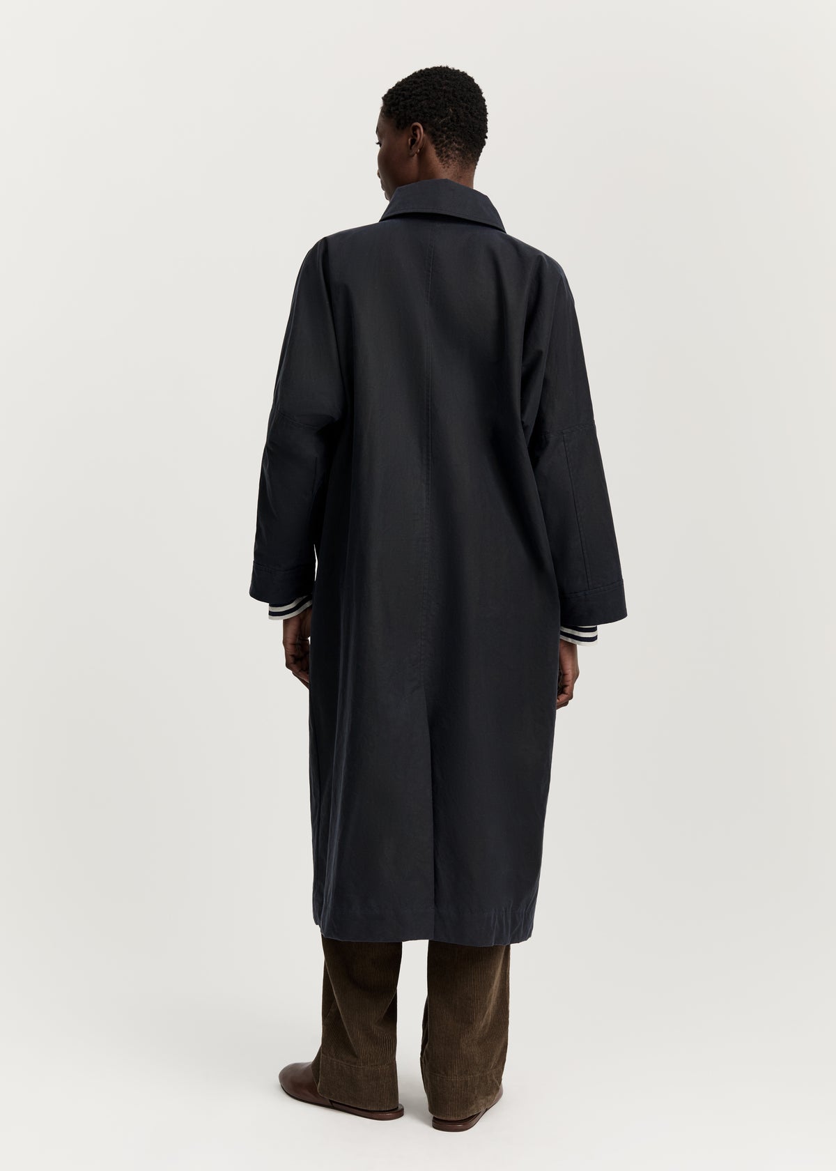 Jay coat – oilskin | Navy Jacket aiayu