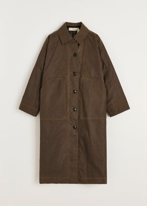Jay coat ripstop – oilskin silkwax | Bark Coat aiayu