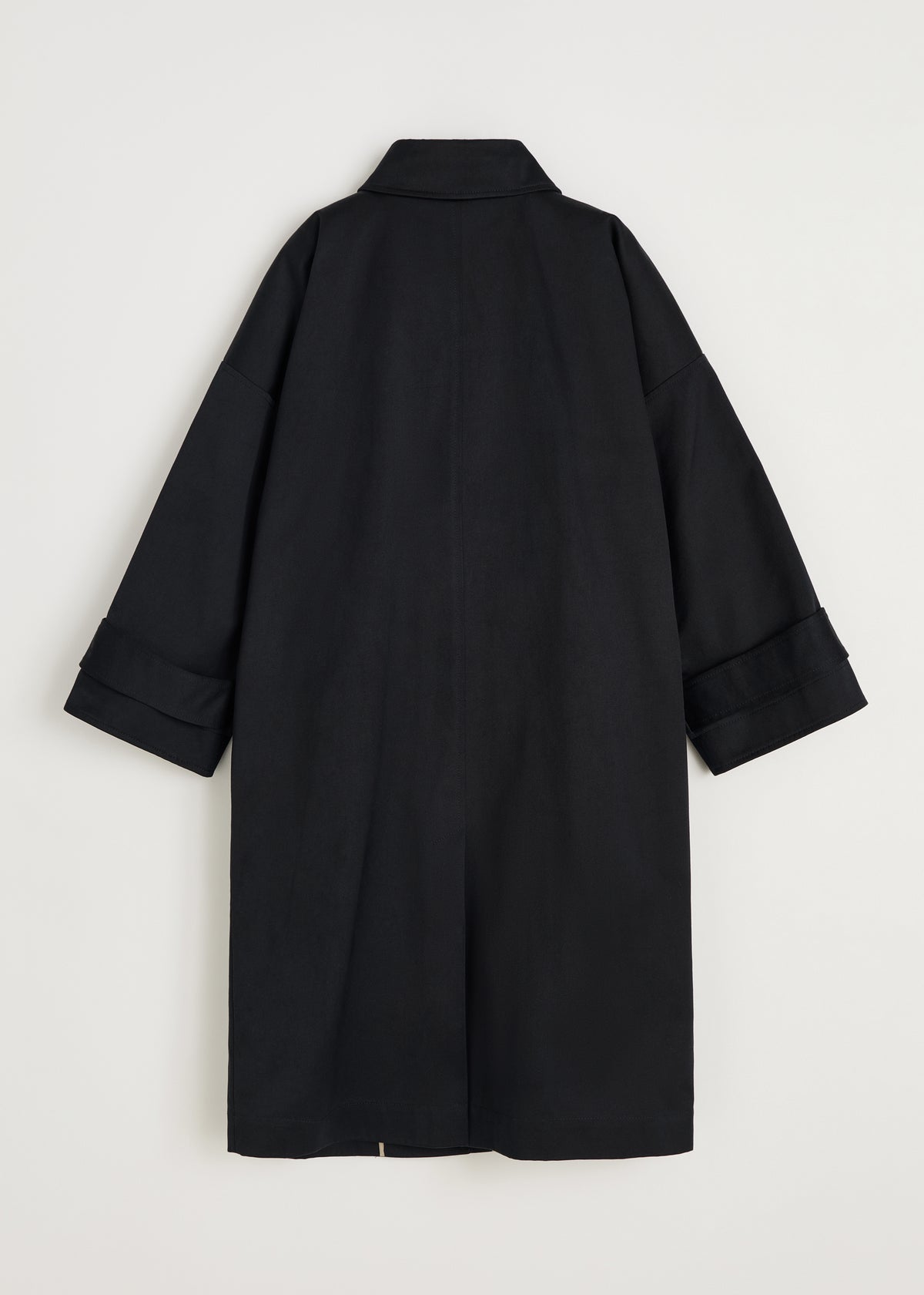 Jo coat twill | Black navy Coat aiayu