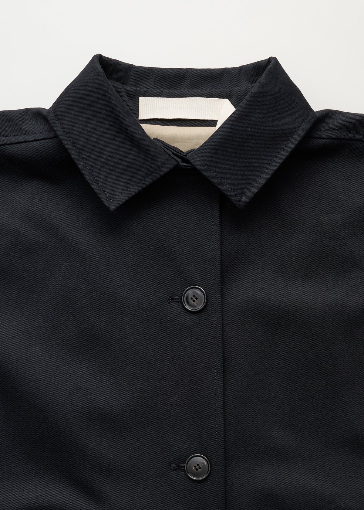 Jo coat twill | Black navy Coat aiayu