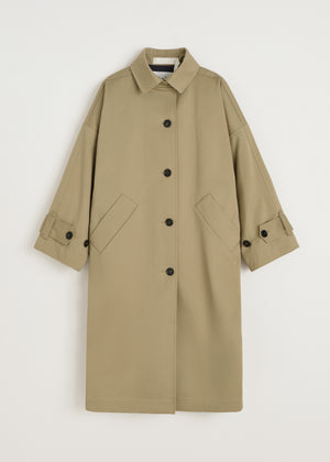 Jo coat twill | Classic khaki Coat aiayu