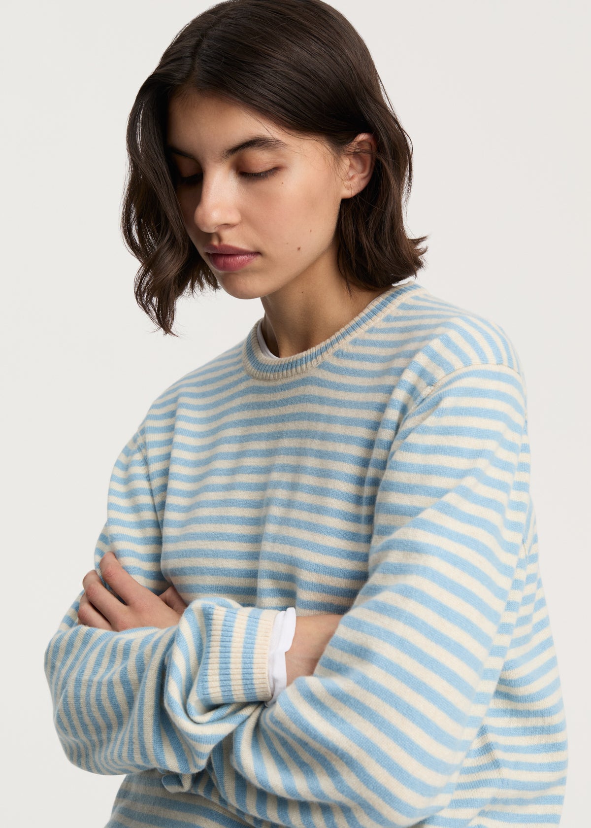 Leonardo sweater – cashmere | Mix opal blue Sweater aiayu