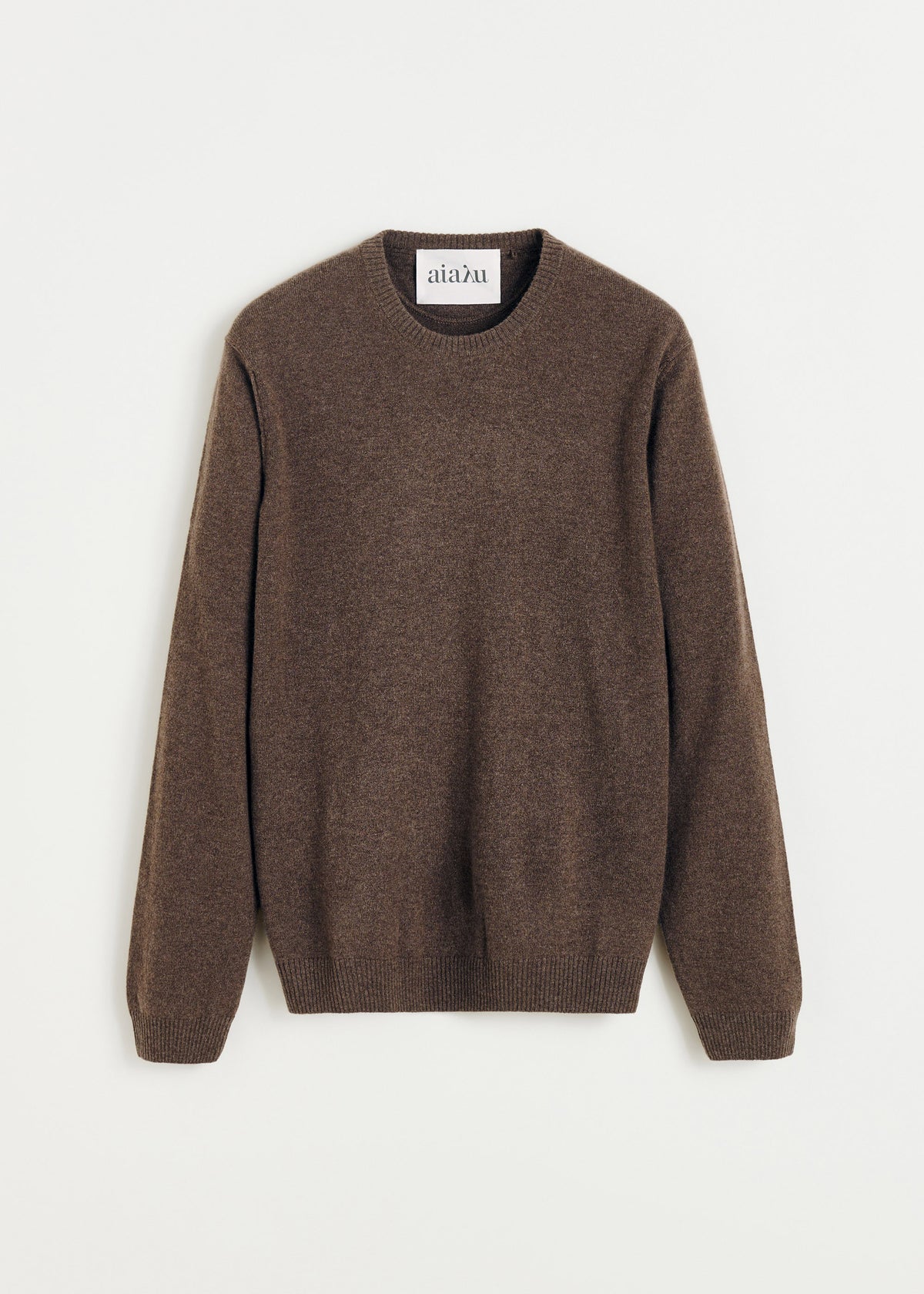 Leonardo sweater – cashmere | Pure dark brown Sweater aiayu