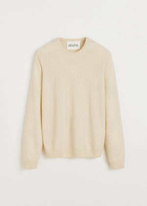Leonardo sweater – pure cashmere | Pure Ecru Sweater aiayu