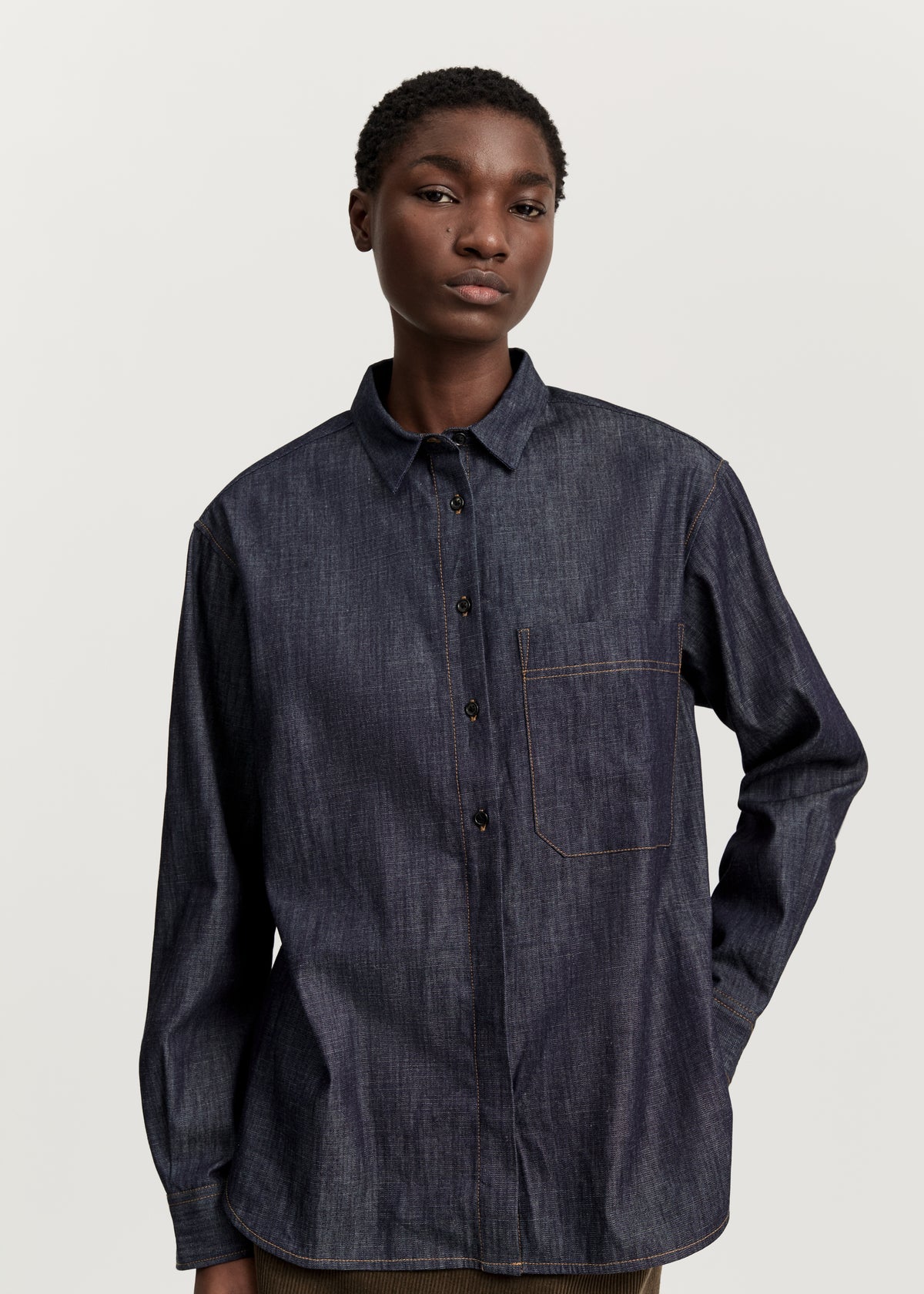 Lynette shirt denim | Classic blue Shirt Woven aiayu
