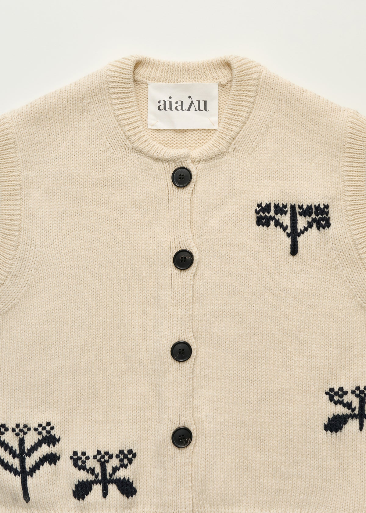 Macha vest – highland wool | Mix pure ecru Vest aiayu