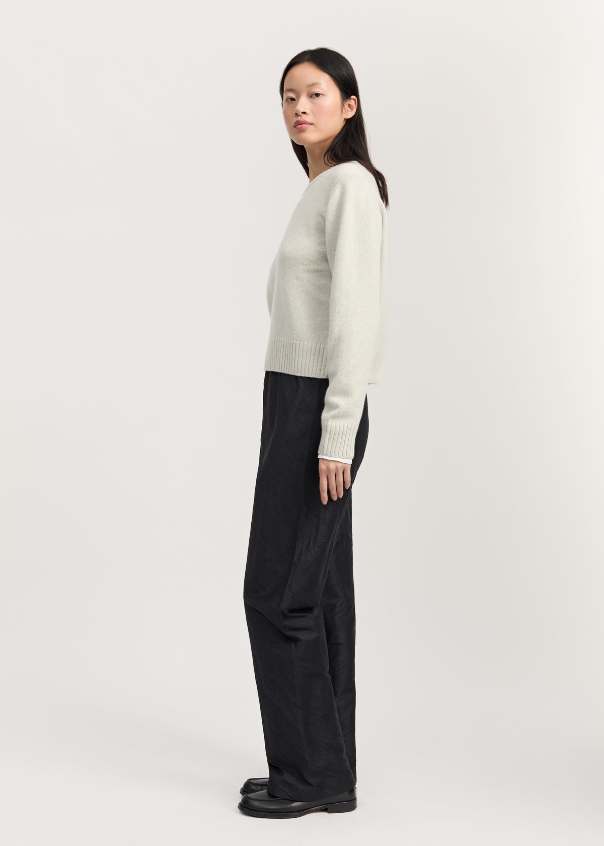 Mara pant silk | Black navy Pants aiayu