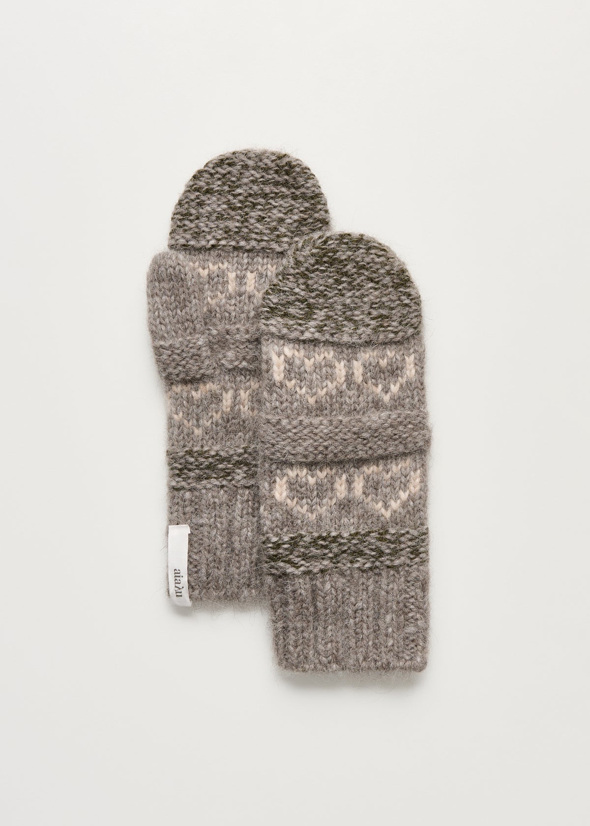Mei mittens – wool | Mix Bark Mittens aiayu