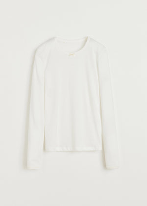 Messhu long sleeve | Pure ecru T-shirt aiayu