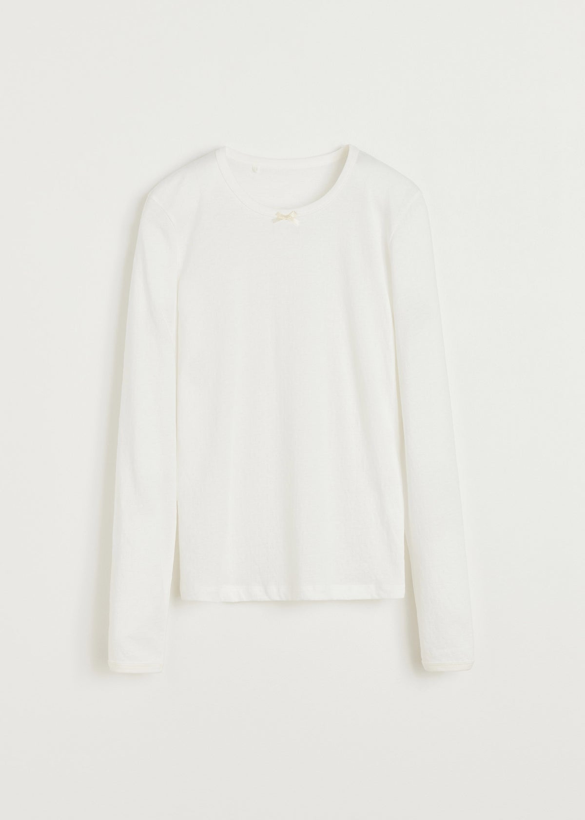 Messhu long sleeve | Pure ecru T-shirt aiayu